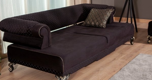 Hürrem Üçlü Koltuk Krem