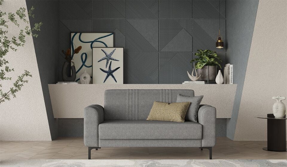 Rio İkili Koltuk - Gri (Kampanyalı)