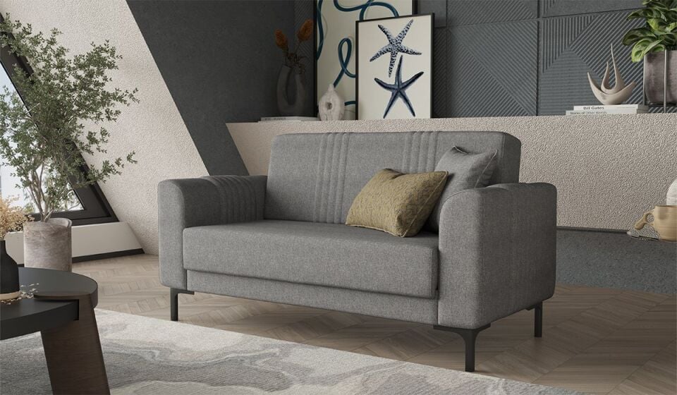 Rio İkili Koltuk - Gri (Kampanyalı)