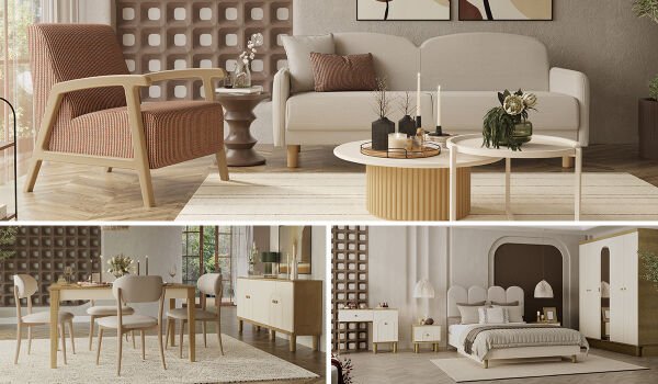 Eco Bohem Düğün Paketi (Yatak+Karyola Hediye!)