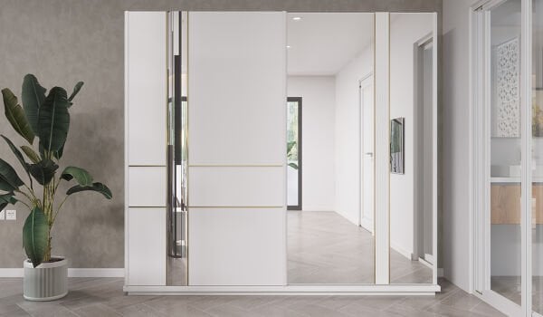 Gold Bella Sürgülü Gardırop 2.40 m.