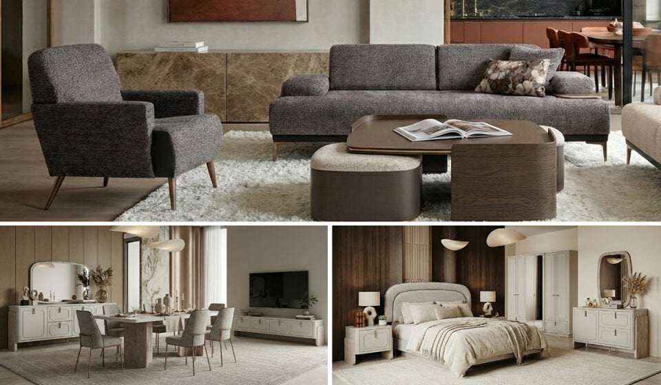 Aura Düğün Paketi (Yatak+Karyola Hediye!)