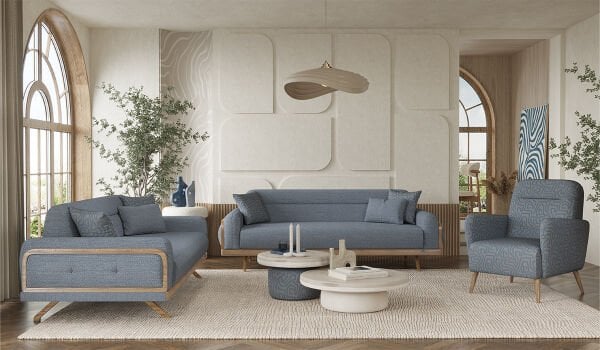 Harmoni Koltuk Takımı - Mavi