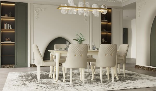 Hürrem Masa + 6 Adet Sandalye Takımı