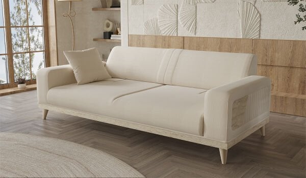 Nitra Üçlü Koltuk - Traverten