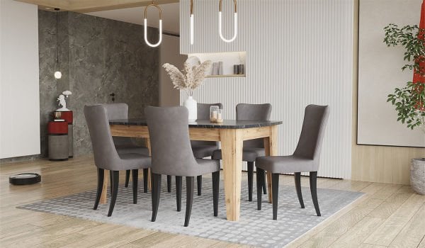 Avrupa Masa + 6 Adet Sandalye Takımı