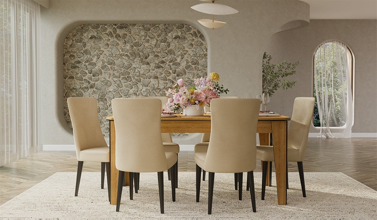 Megan Masa + 6 Adet Sandalye Takımı