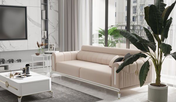 Gold Bella Üçlü Koltuk