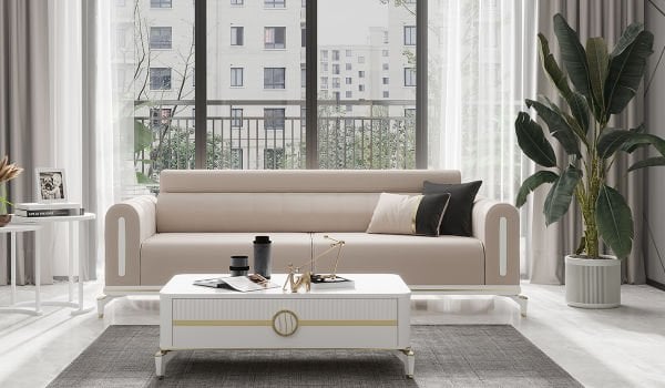 Gold Bella Üçlü Koltuk