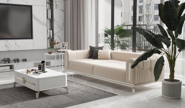 Gold Bella Üçlü Koltuk