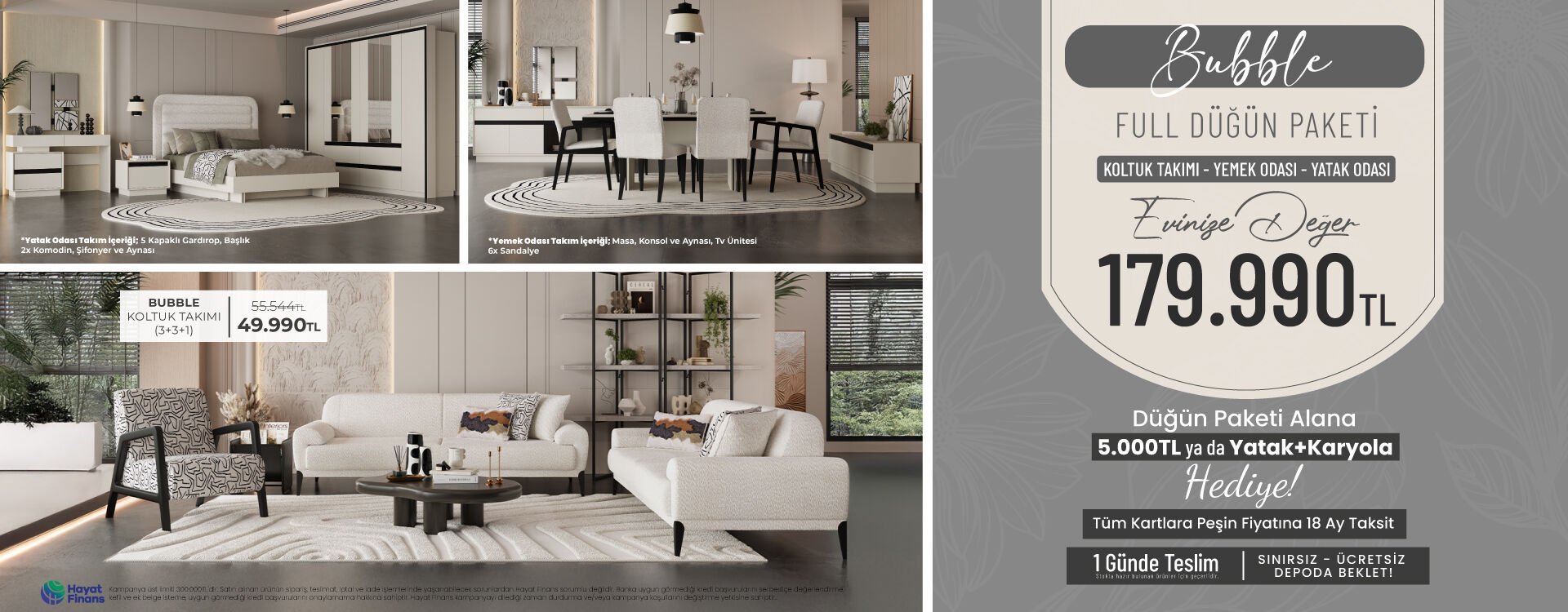 Bubble Düğün Paketi