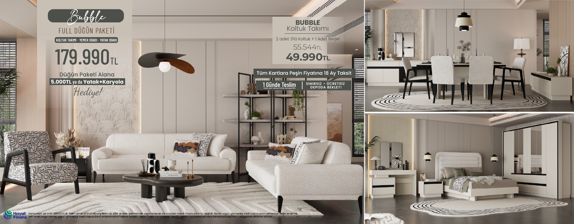 Bubble Düğün Paketi