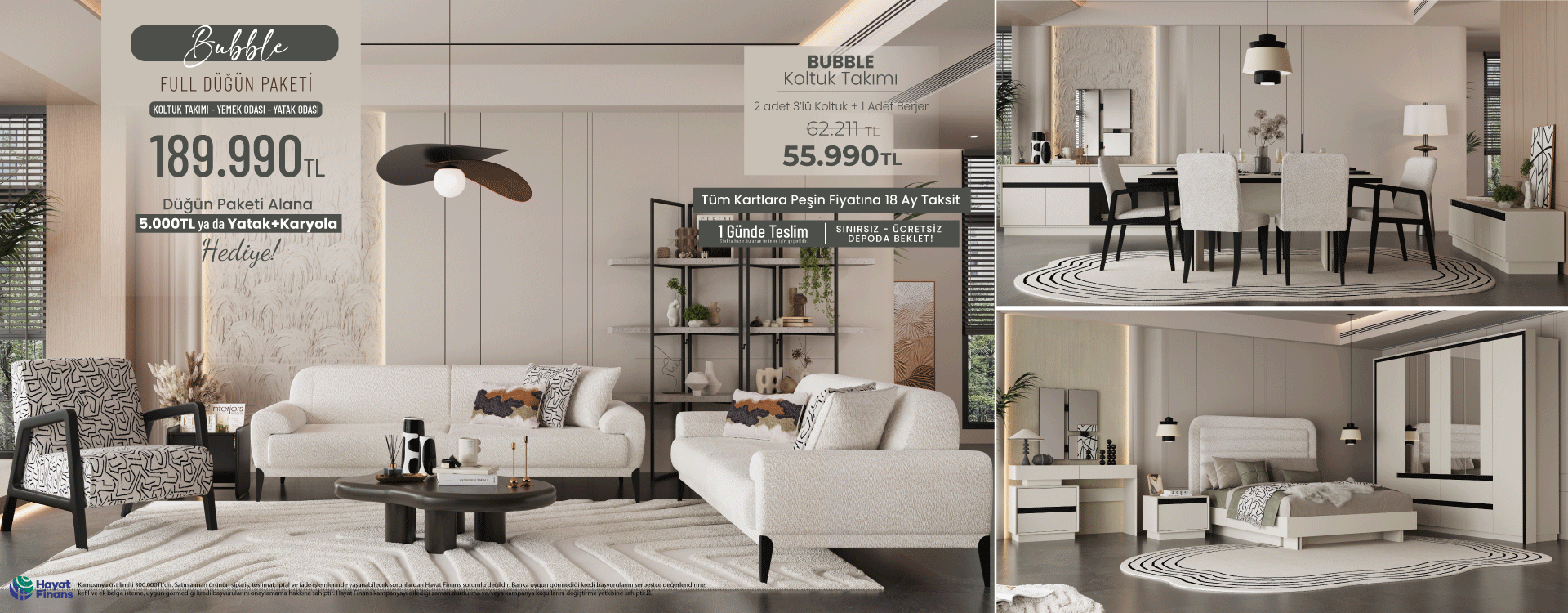 Bubble Düğün Paketi