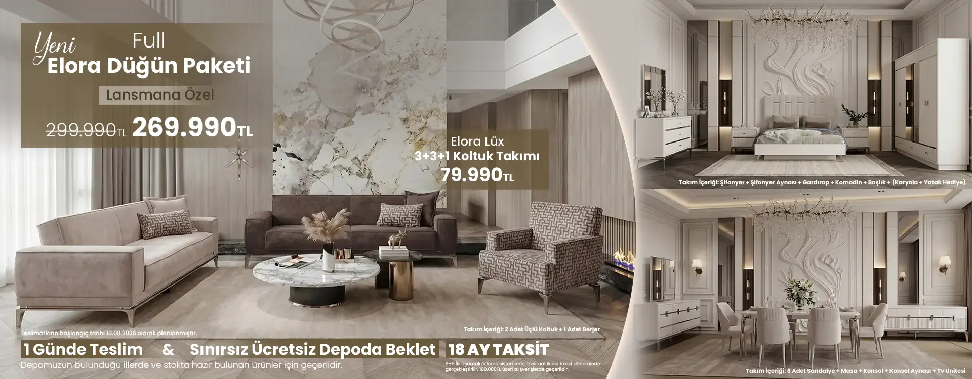 Yeni Elora Düğün Paketi