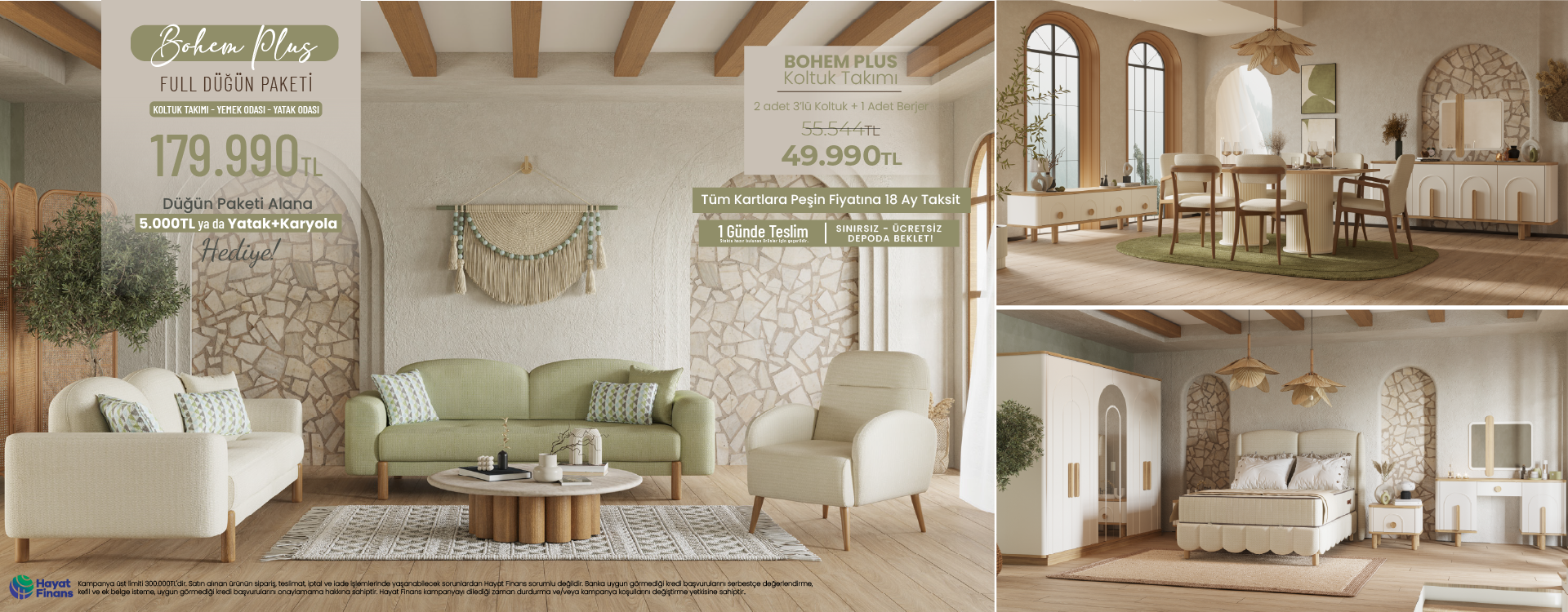 Bohem Plus Düğün Paketi