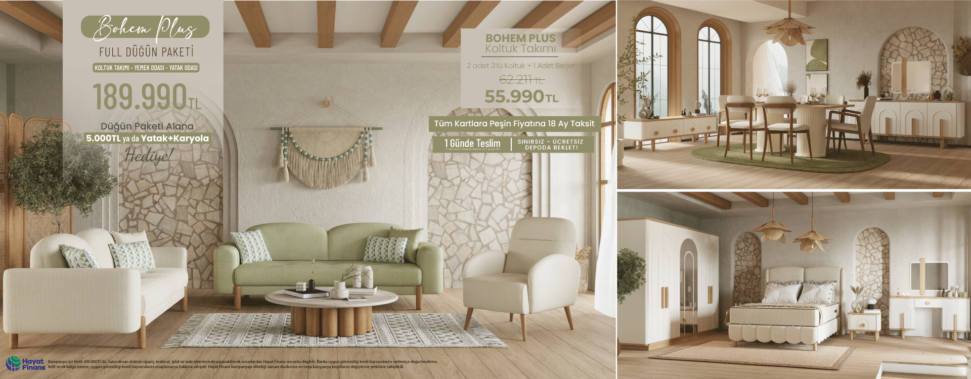 Bohem Plus Düğün Paketi