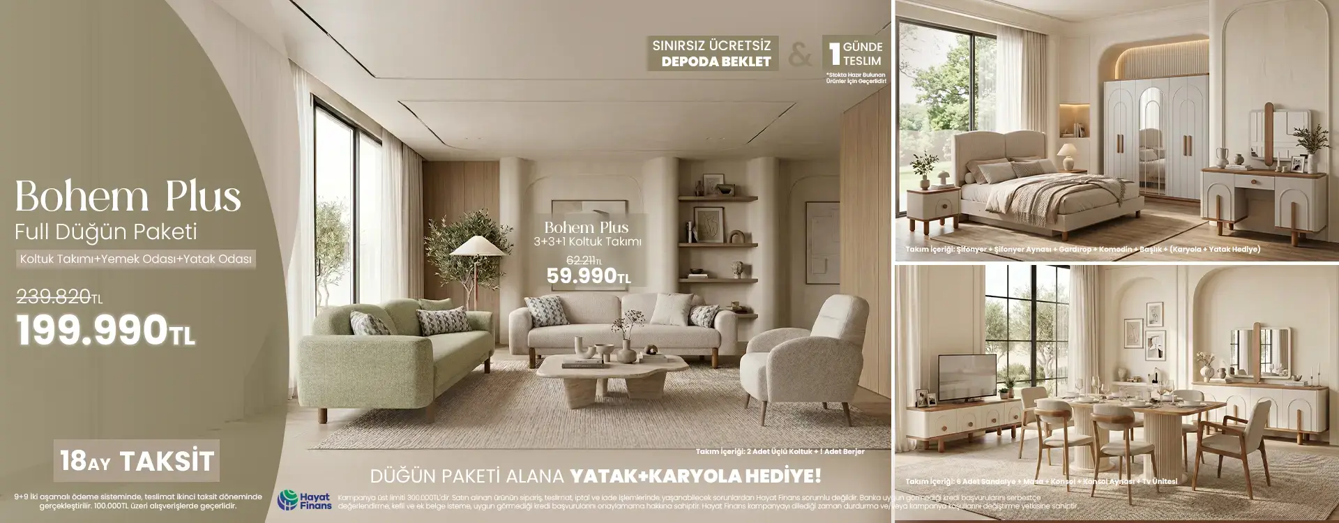 Bohem Plus Düğün Paketi