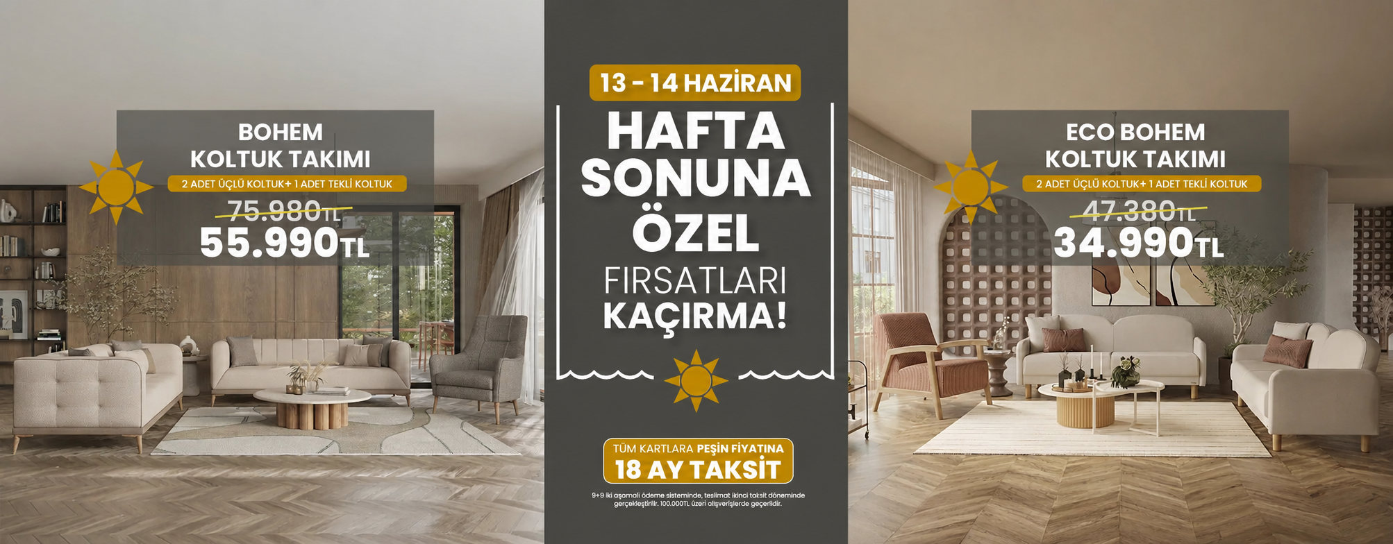 Hafta Sonuna Özel Koltuk Takımları