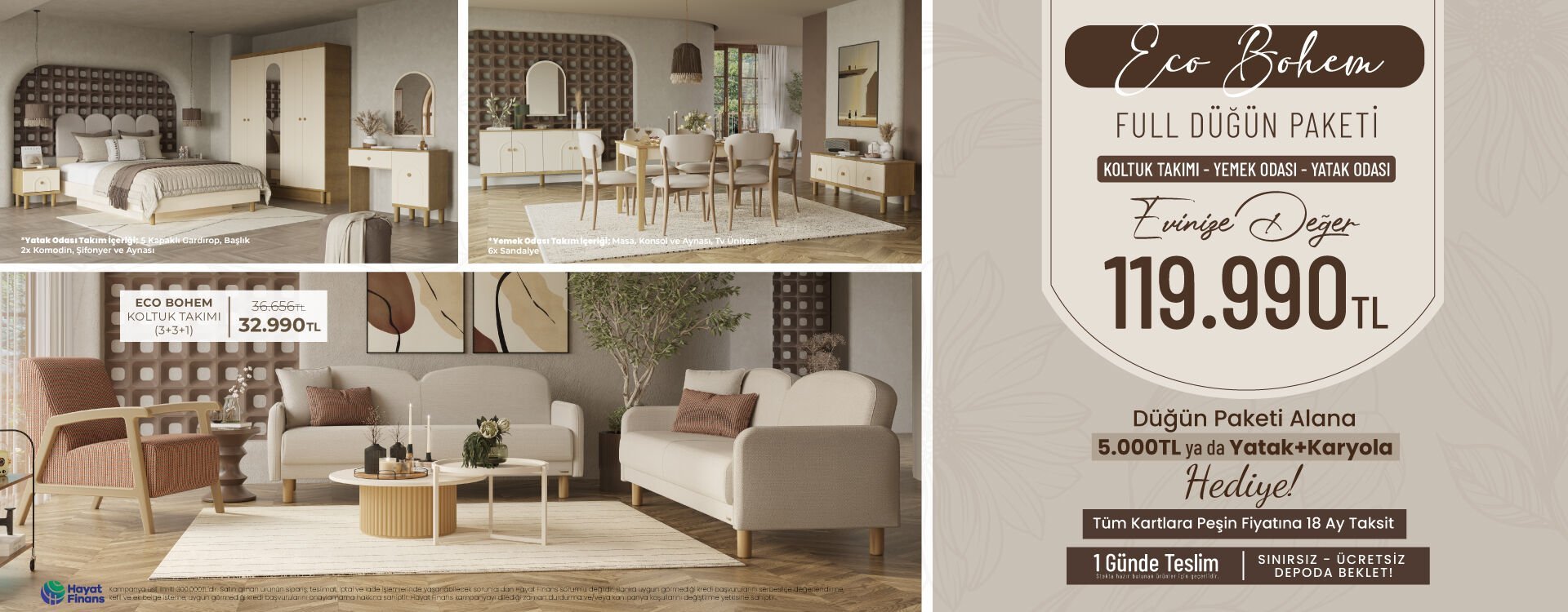 Eco Bohem Düğün Paketi