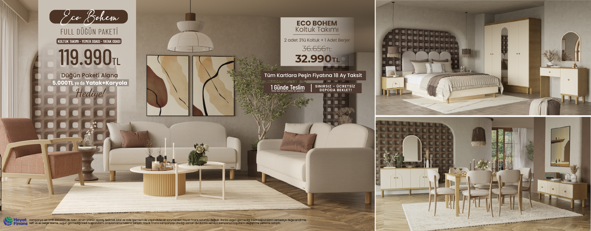 Eco Bohem Düğün Paketi