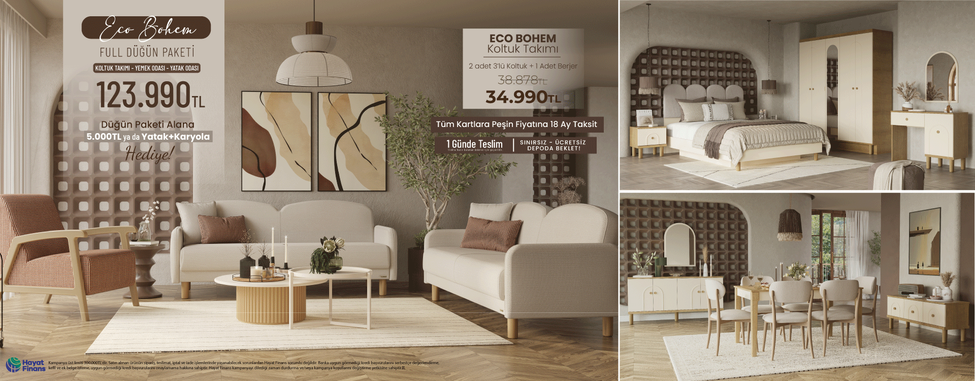 Eco Bohem Düğün Paketi