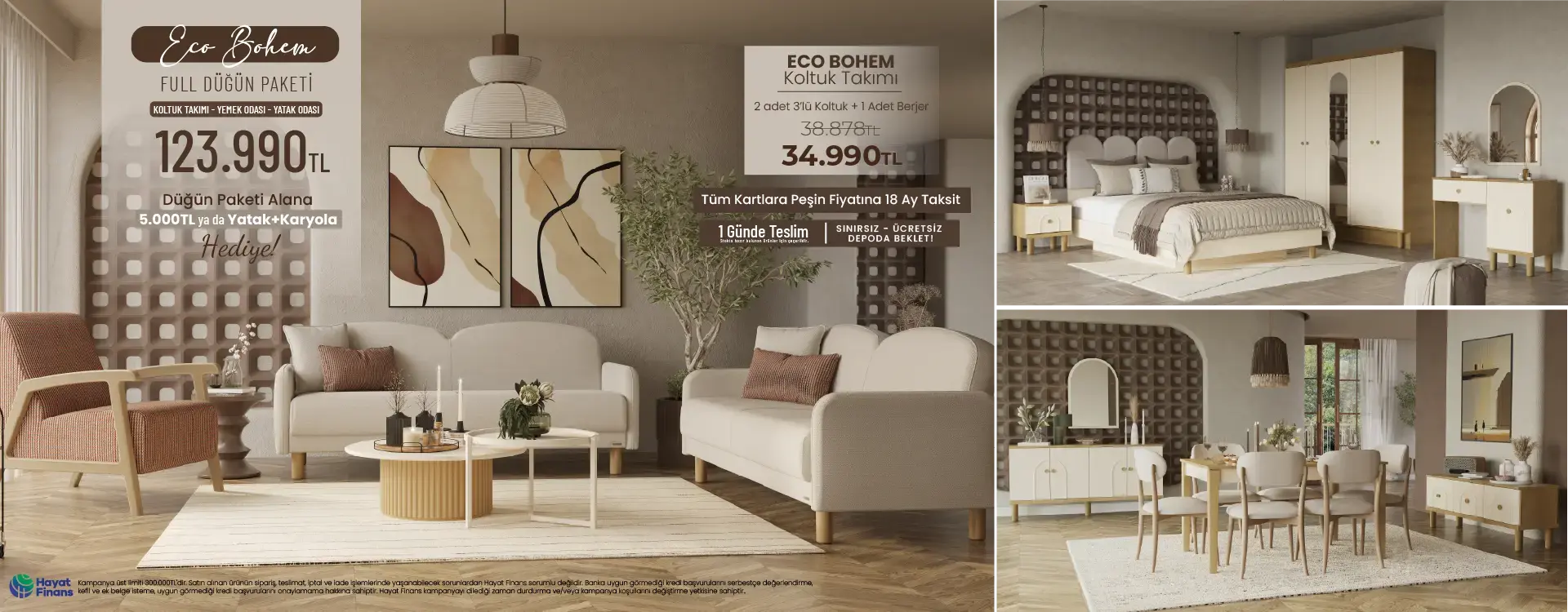Eco Bohem Düğün Paketi
