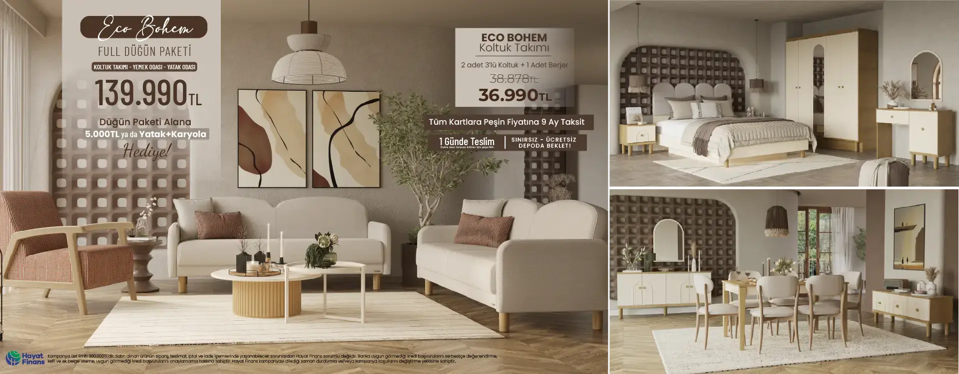 Eco Bohem Düğün Paketi