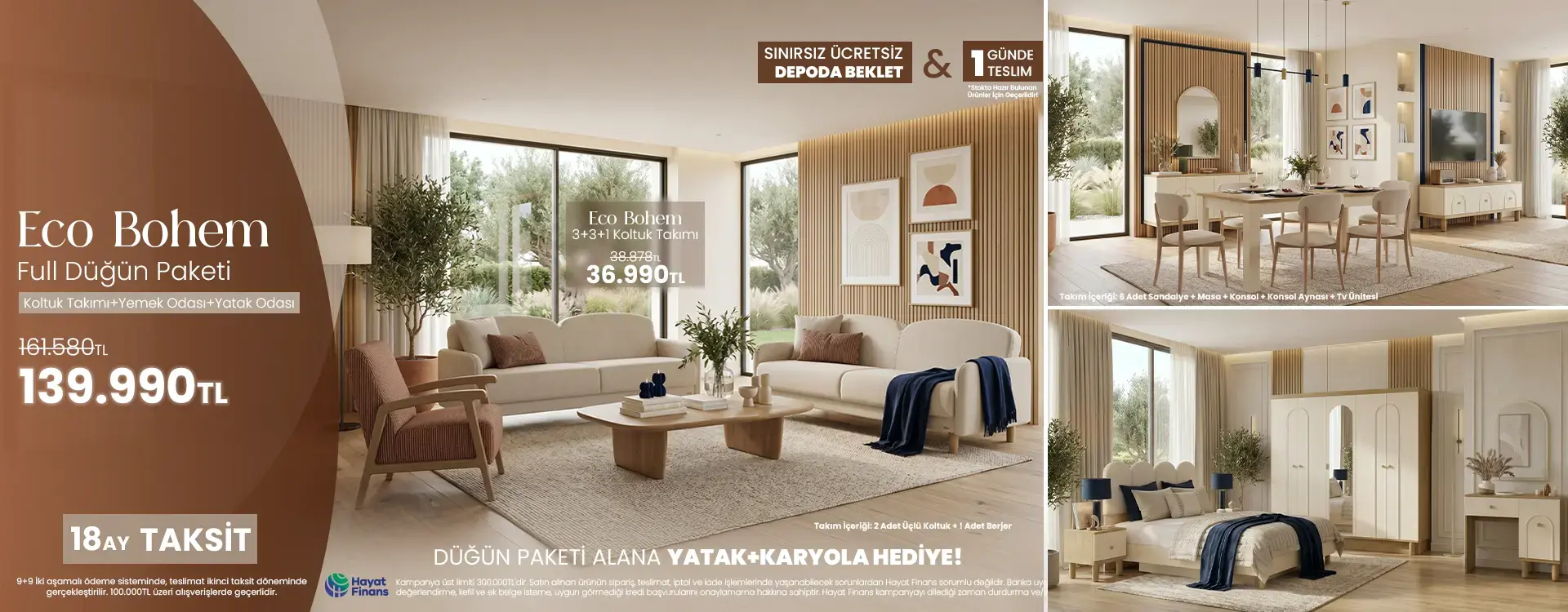 Eco Bohem Düğün Paketi