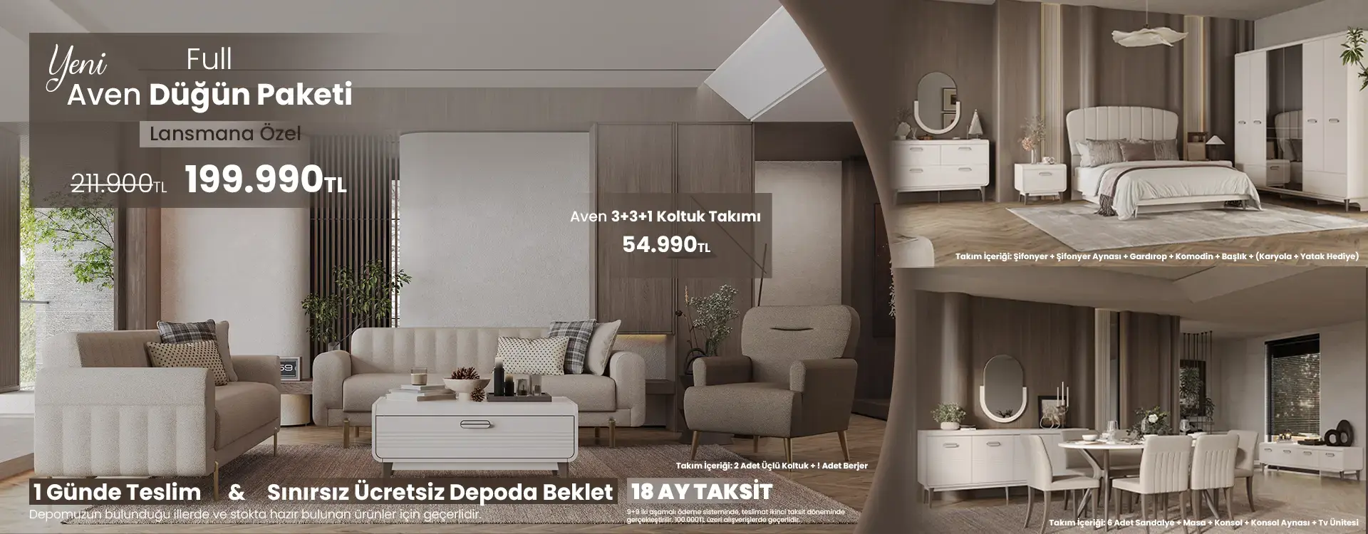 Yeni Aven Düğün Paketi