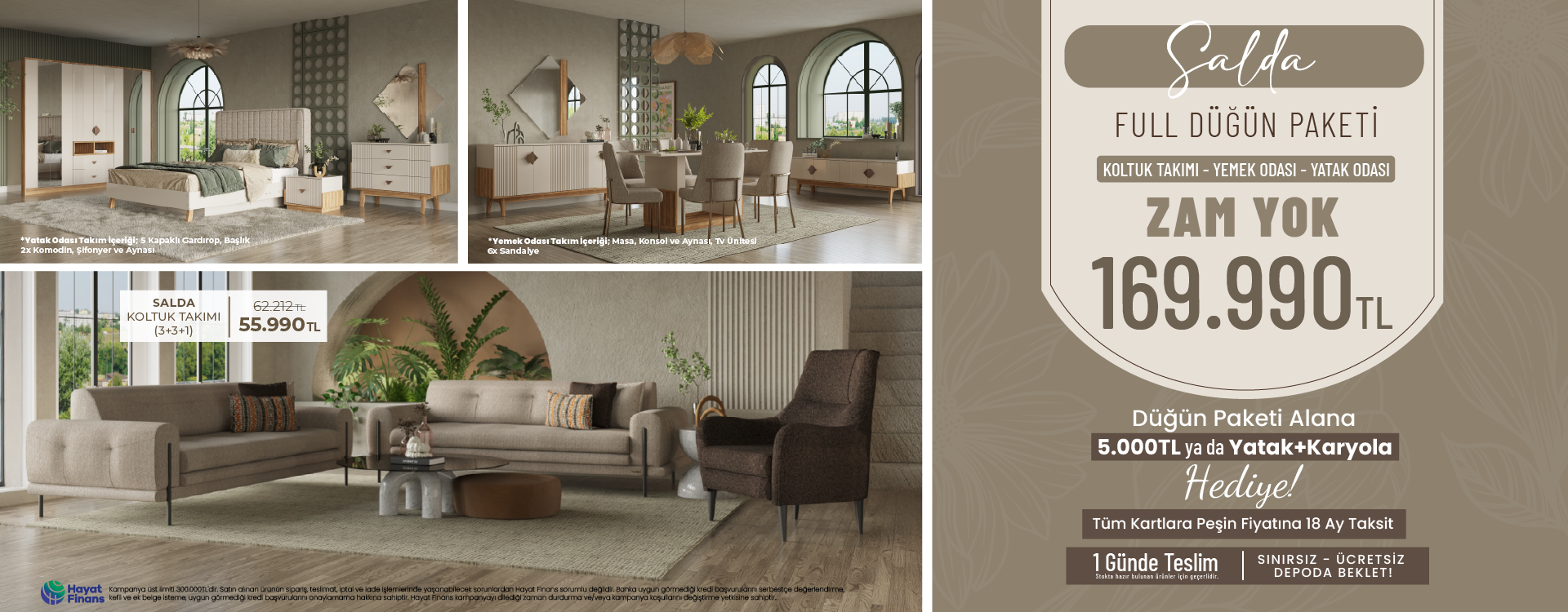 Salda Düğün Paketi