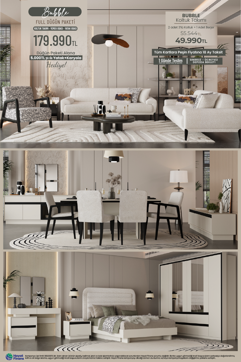 Bubble Düğün Paketi