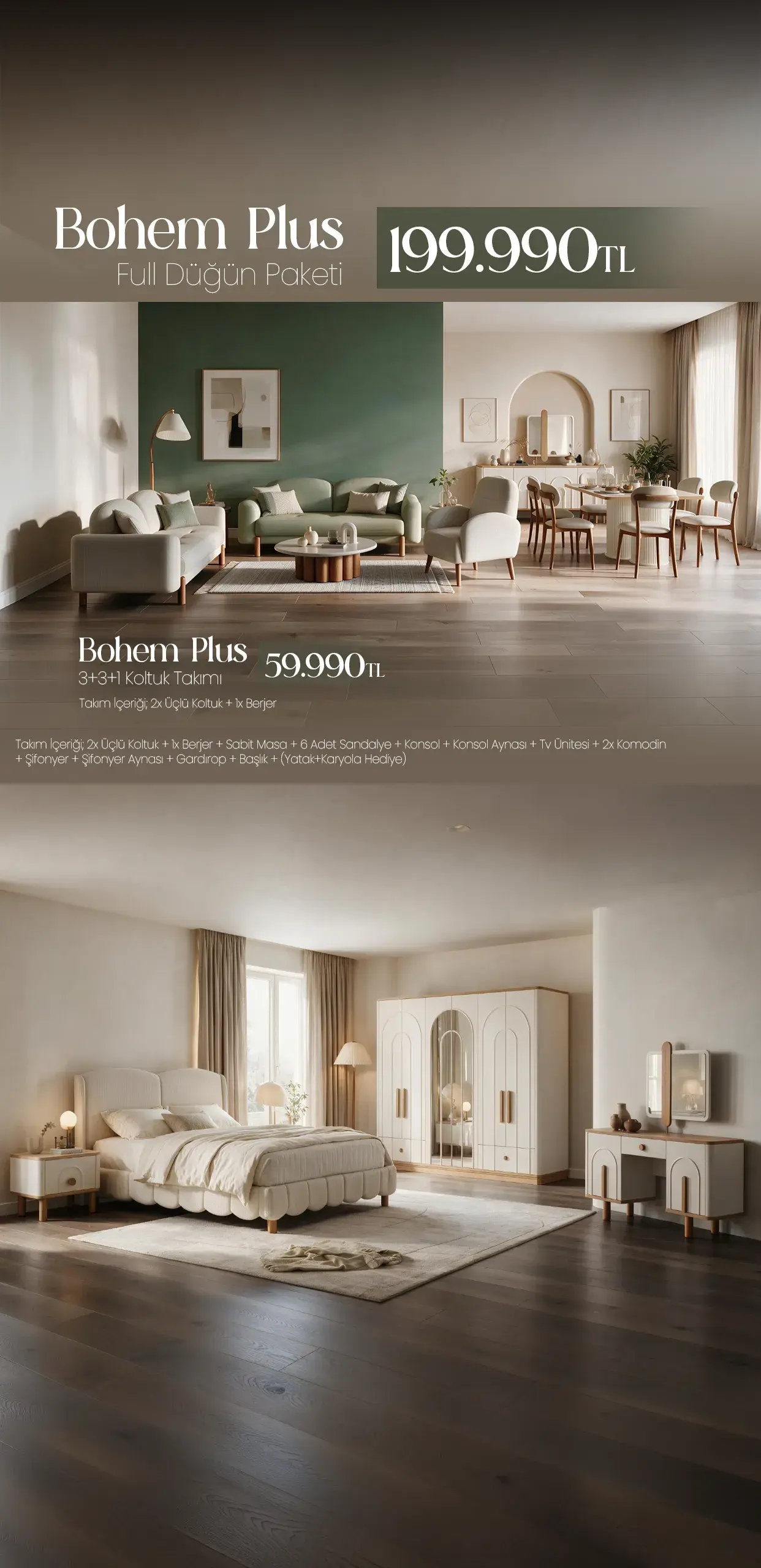 Bohem Plus Düğün Paketi