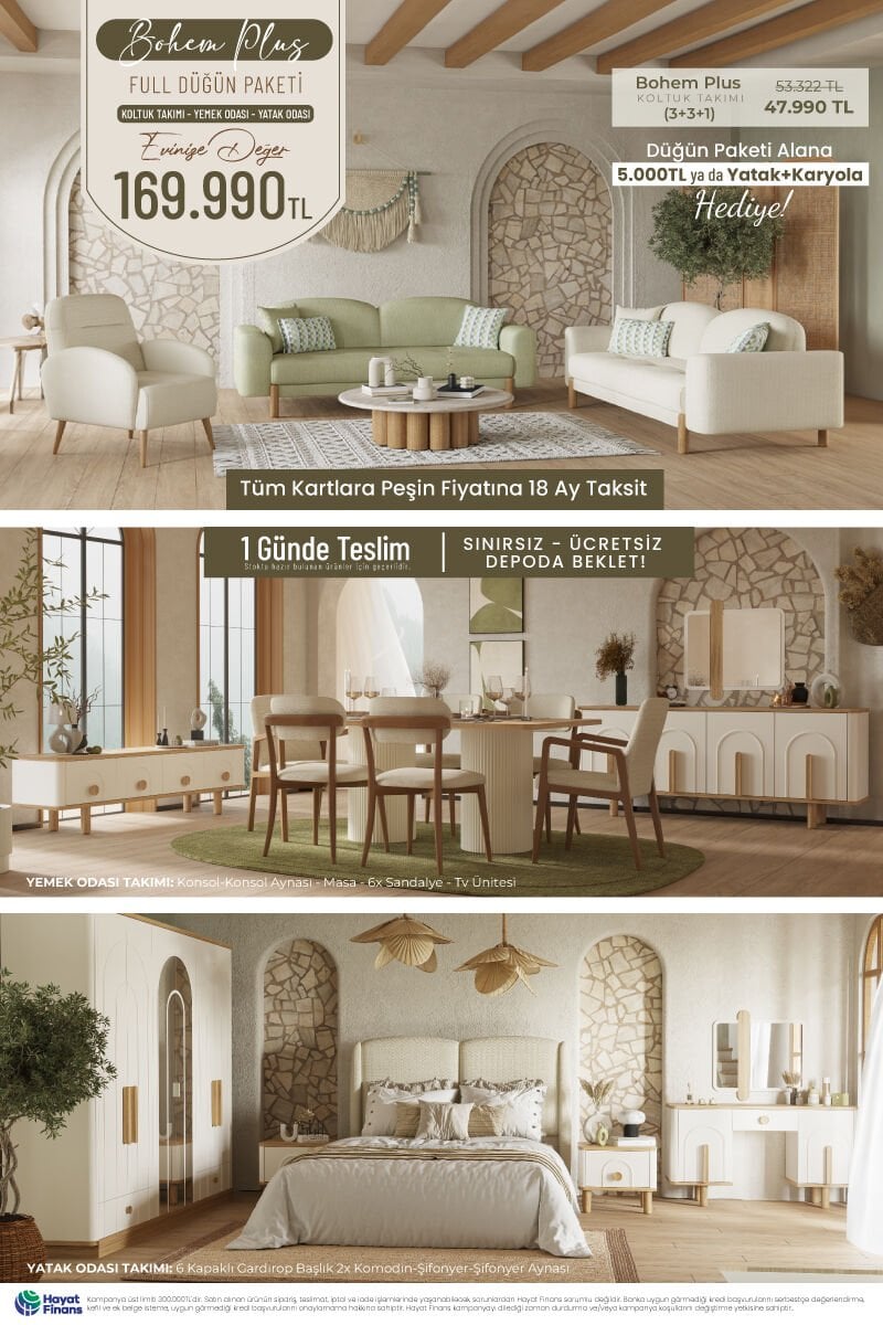 Bohem Plus Düğün Paketi