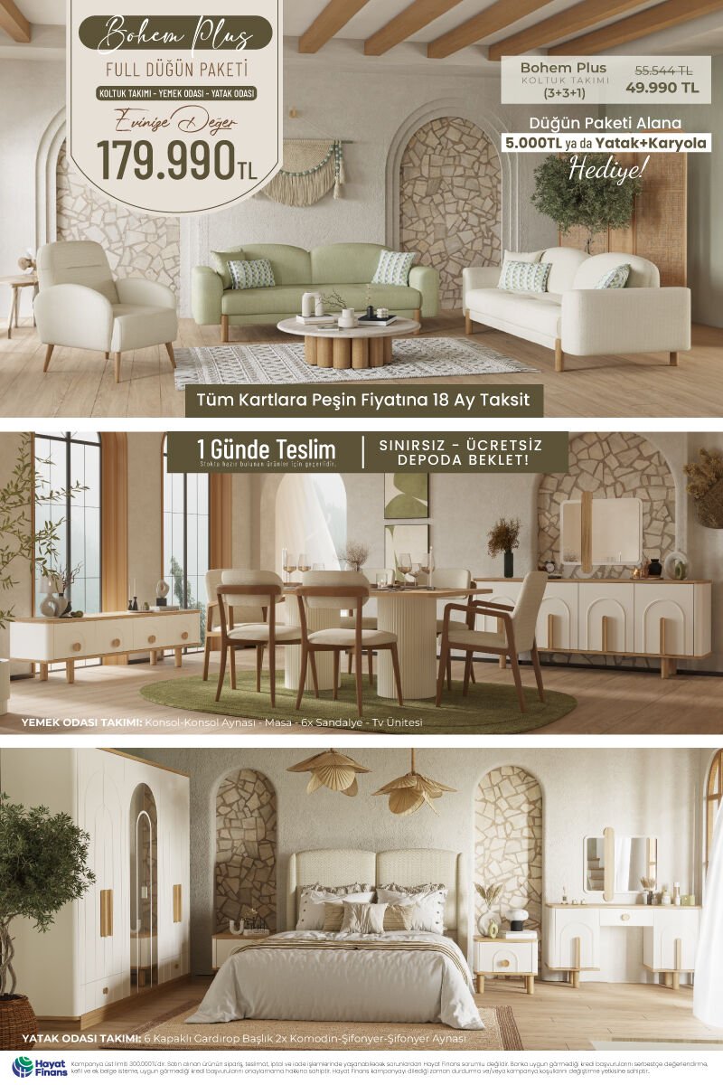 Bohem Plus Düğün Paketi