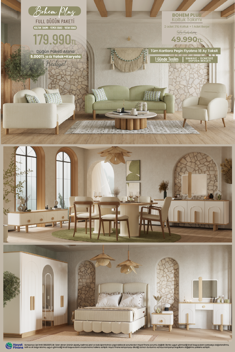 Bohem Plus Düğün Paketi