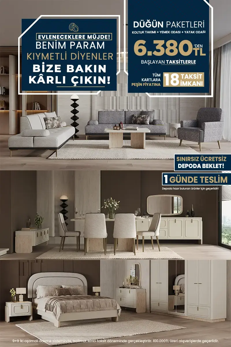 Düğün Paketleri 5.490TL'den Başlayan Fiyatlarla