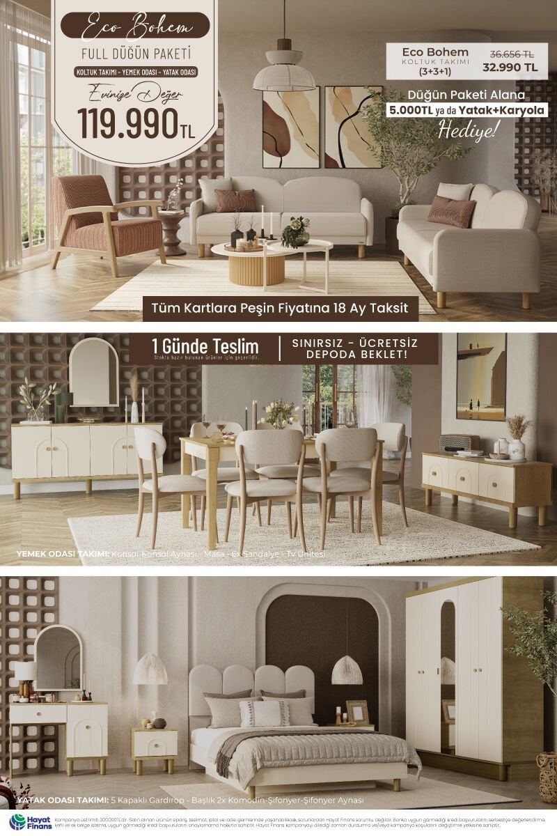 Eco Bohem Düğün Paketi