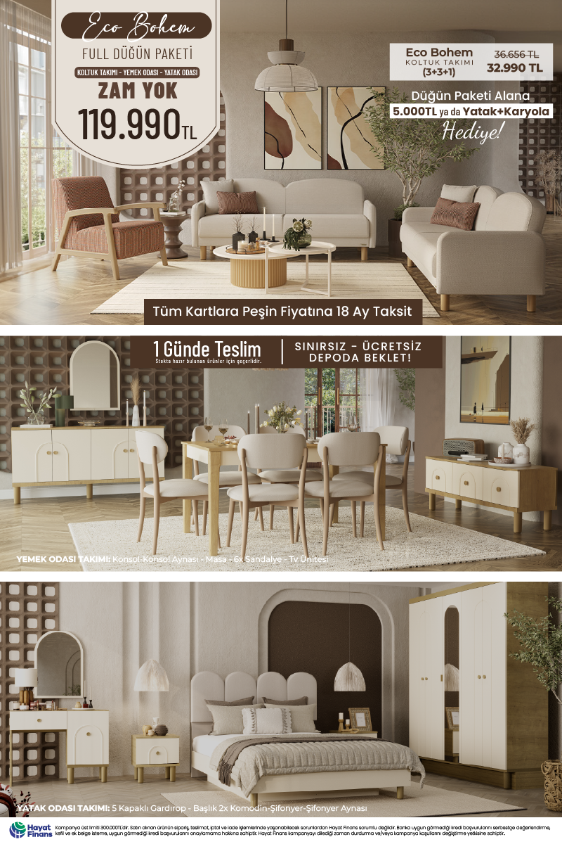 Eco Bohem Düğün Paketi