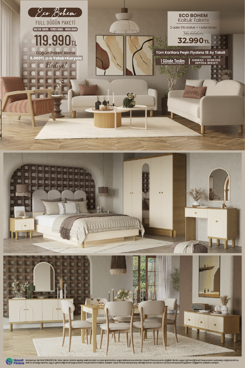 Eco Bohem Düğün Paketi