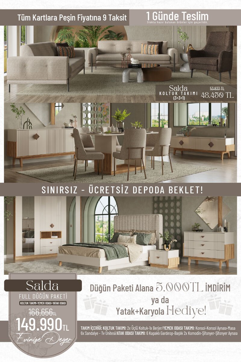 salda düğün paketi