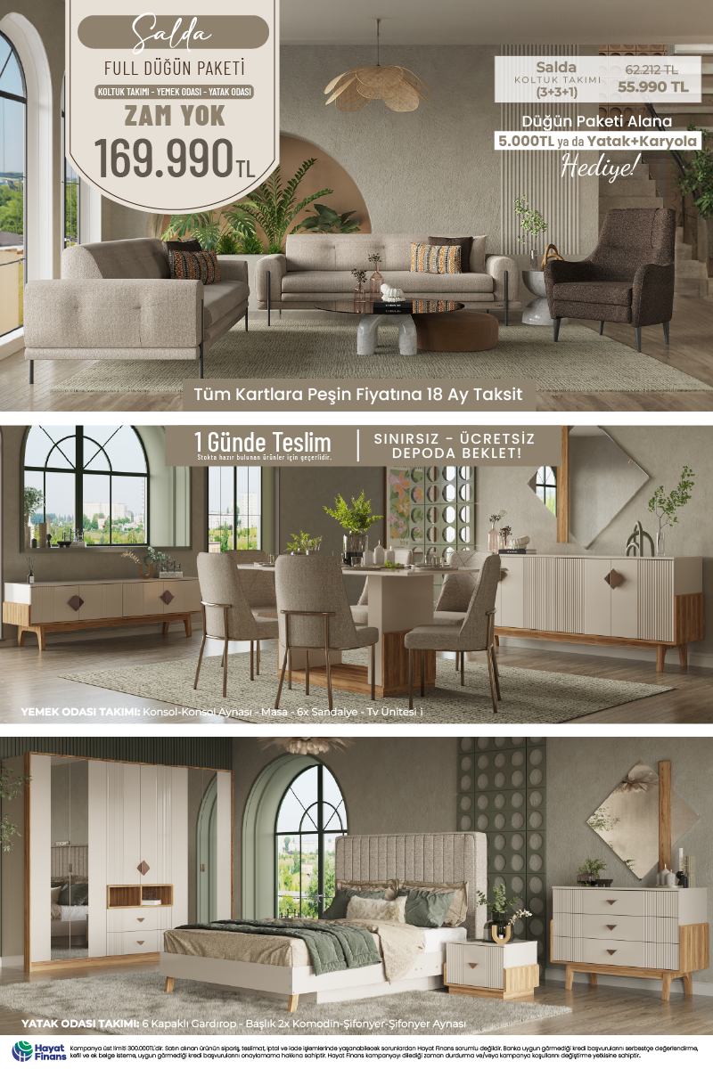 Salda Düğün Paketi