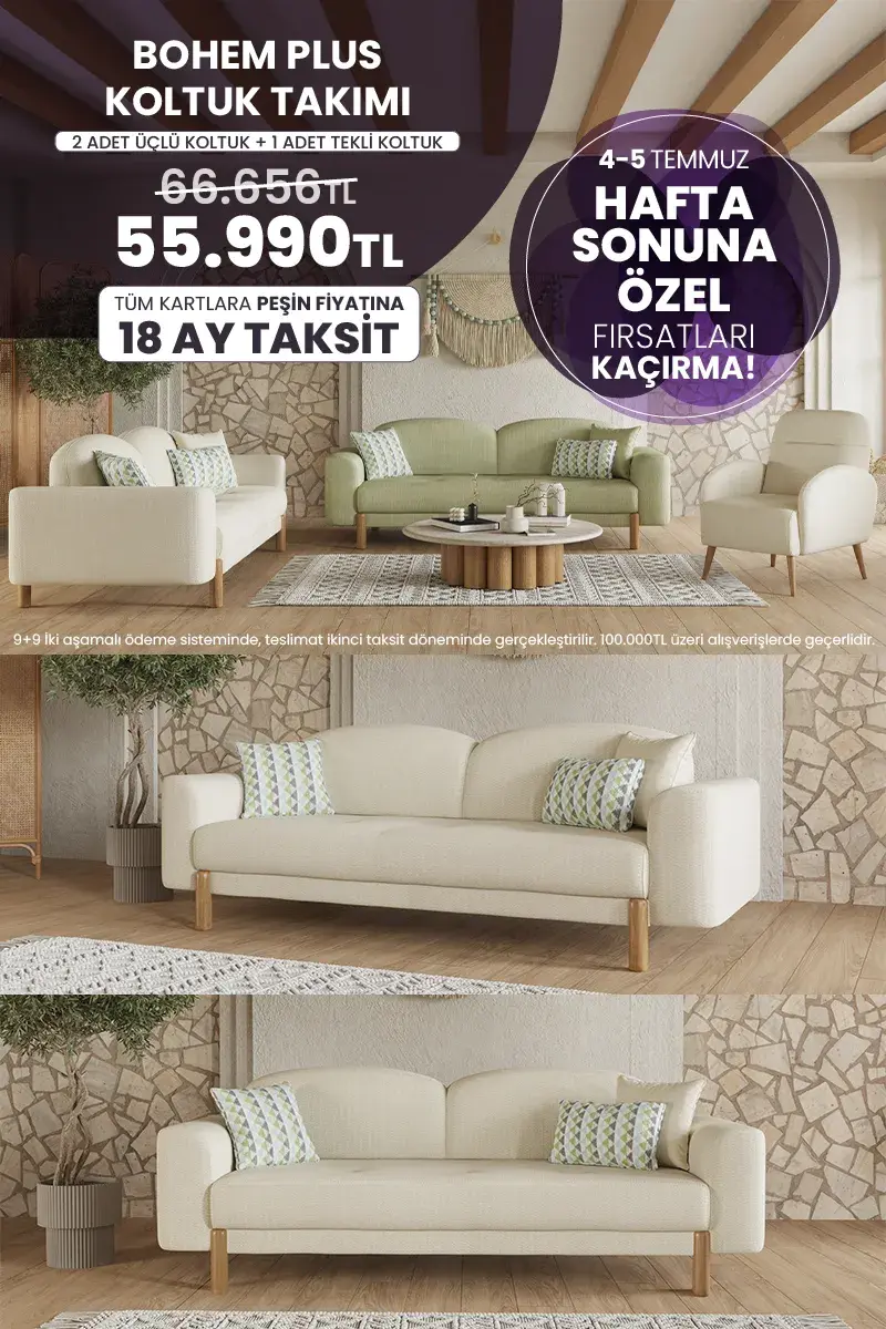 Hafta Sonuna Özel Koltuk Takımları 34.990tl