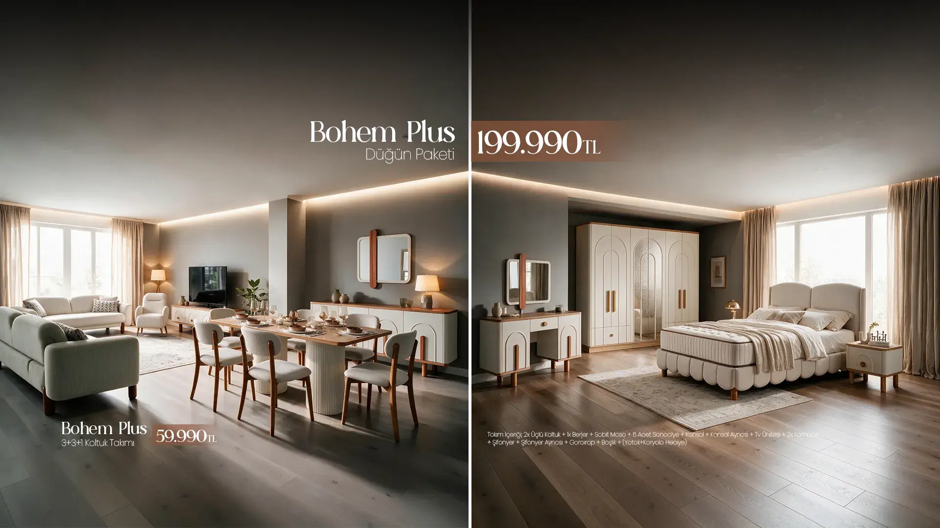 Bohem Düğün Paketi